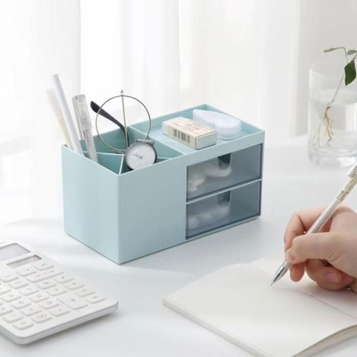 Organisateur de tiroir de bureau - Bleu