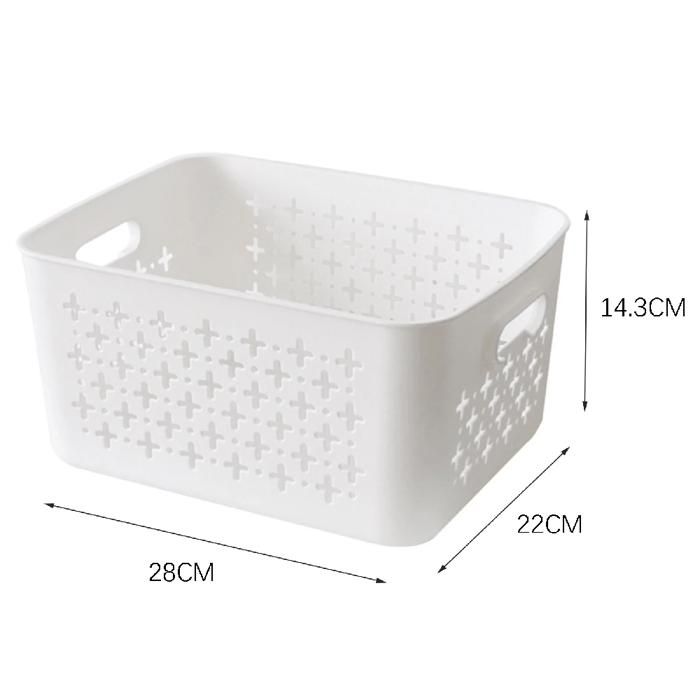 storage baskets large size white