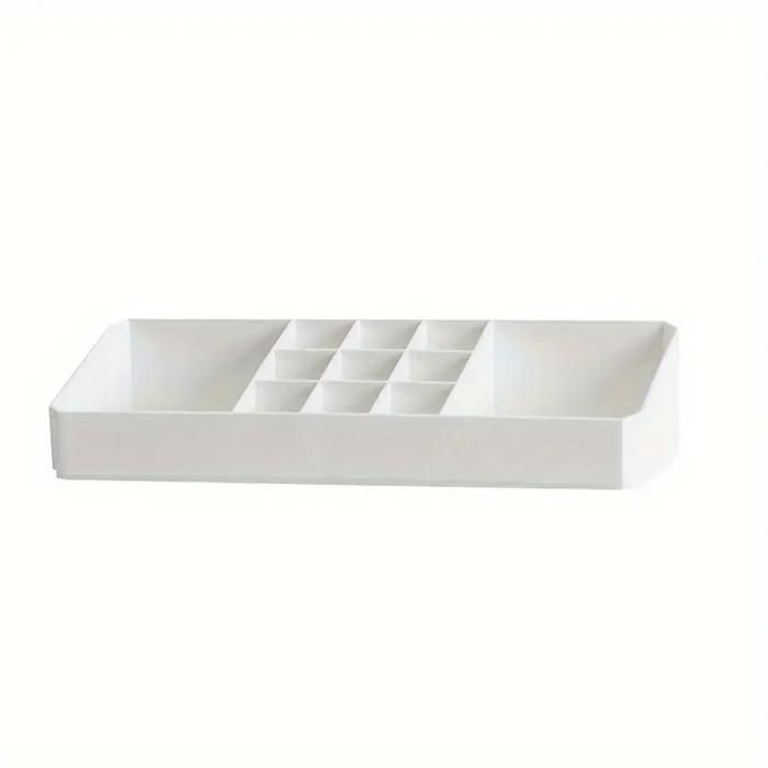 Multi-compartment Cosmetic Organiser white