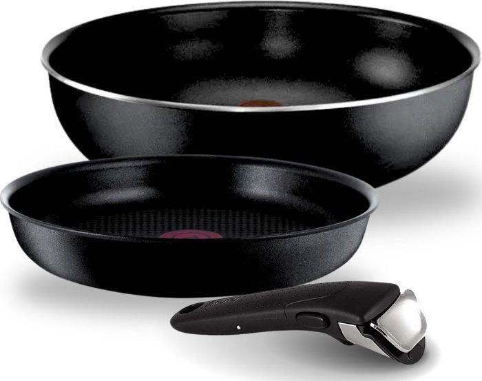Set Tefal Ingenio Wok 28cm + 1 poele 22 cm + poignée