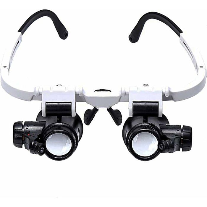 Loupe Binoculaire - YYV - 8X-15X-23X - 2 Lumières LED - Plastique - Non-cerclée