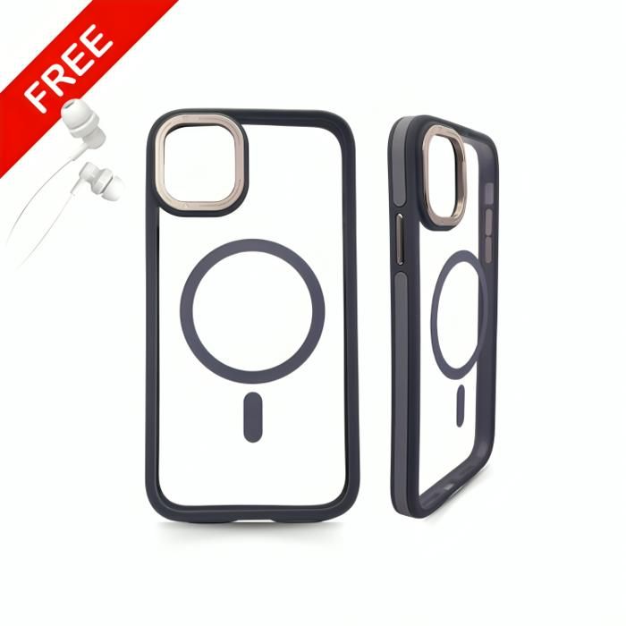 Coque pour IPhone 15 PRO GRIS Haute qualité + Écouteur Gratuit.