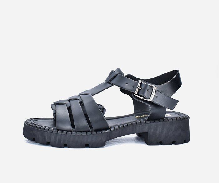 Sandale femme - OPIYANE - Noir - Semelles confortables - Adulte - Genre: Femme