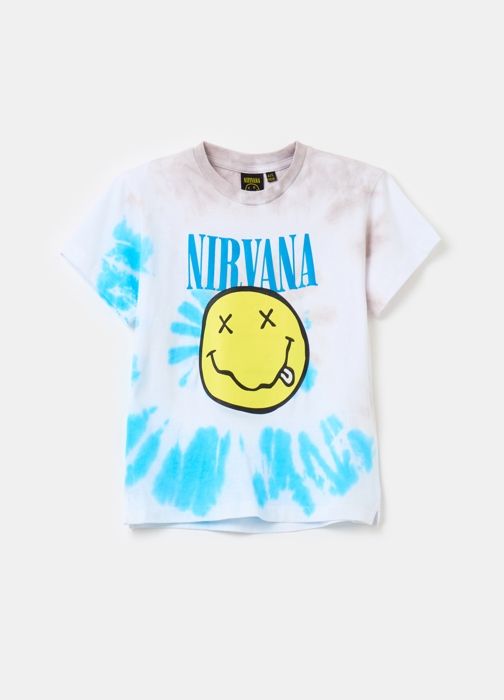 T-shirt - Nirvana - Tie-dye - 100% coton - Manches courtes - Col arrondi