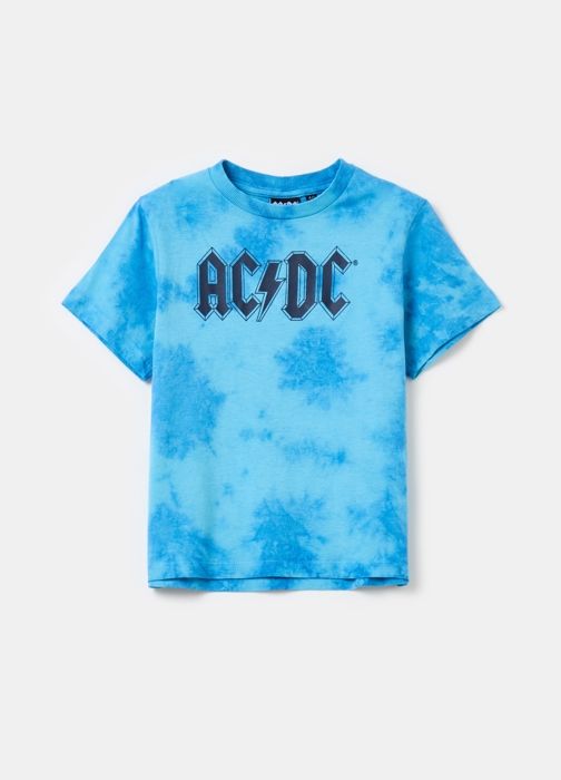 T-shirt - AC/DC - Tie-dye - 100% coton - Enfant - Manches courtes