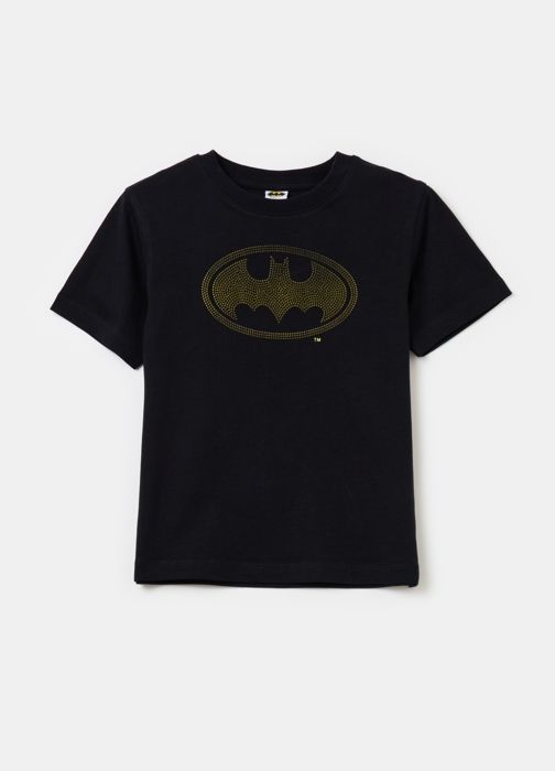 T-shirt - Warner Bros - Batman - 100% coton - Noir - Manches courtes