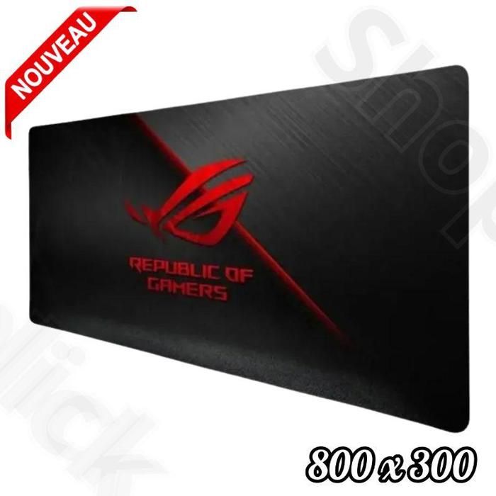 Tapis de Souris Gamer De Jeux XXL Rog déco 800 x 300 MM Imperméable