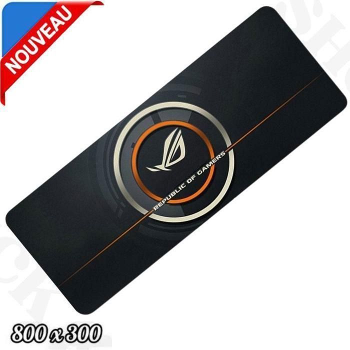 Tapis de Souris Gamer De Jeux XXXL Rog déco 700 x 300 MM
