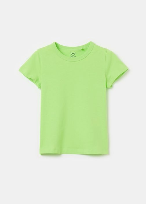 T-shirt - Essentiel - Enfant - 100% Coton Bio - Vert - Manches Courtes - Col Rond