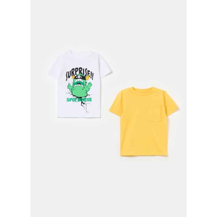 T-shirt - Non spécifié - Deux-pack - 100% coton - Col rond - Manches courtes