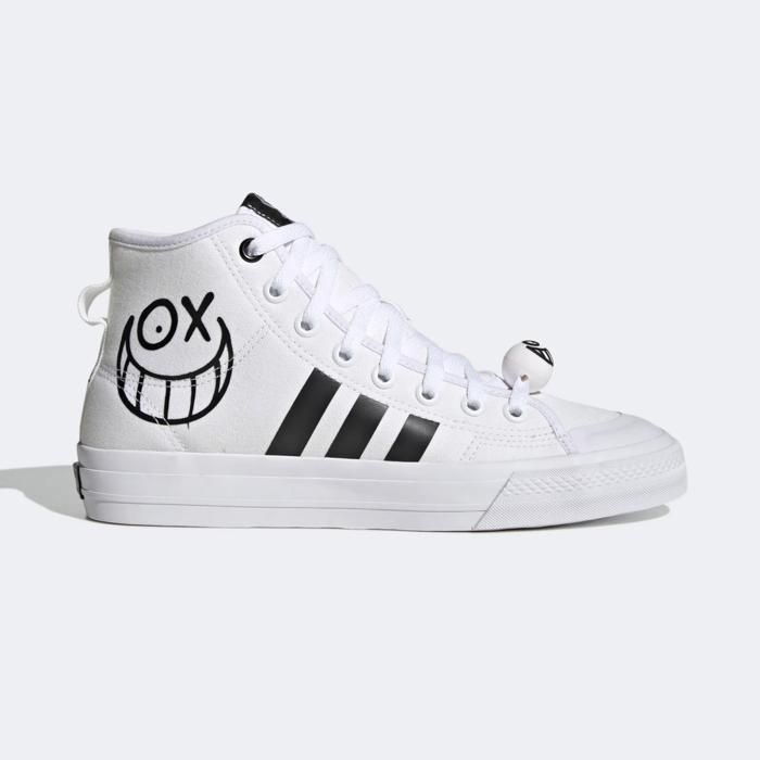 Adidas Nizza Hi-chaussures de sport blanches pour hommes