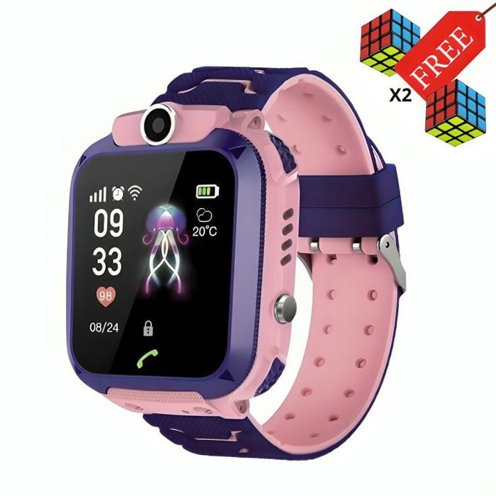 Montre Intelligente pour Enfant ROSE -Smart watch + 2 Puzzle de vitesse 3x3 GRATUIT
