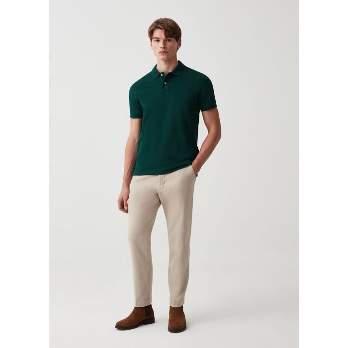 Chino - Non spécifié - Pantalon en coton stretch - Blanc - Homme - Adulte