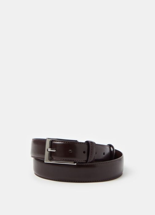 Ceinture - Non spécifié - Ajustable - Boucle en métal - Effet brillant - Marron