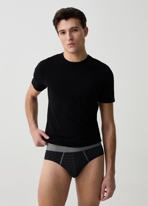 Culottes - Non spécifié - Pack de cinq - 100% coton biologique - Ceinture élastique - Motif micro