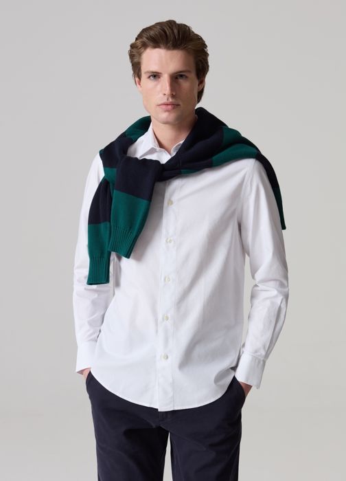 Chemise en coton oxford unie