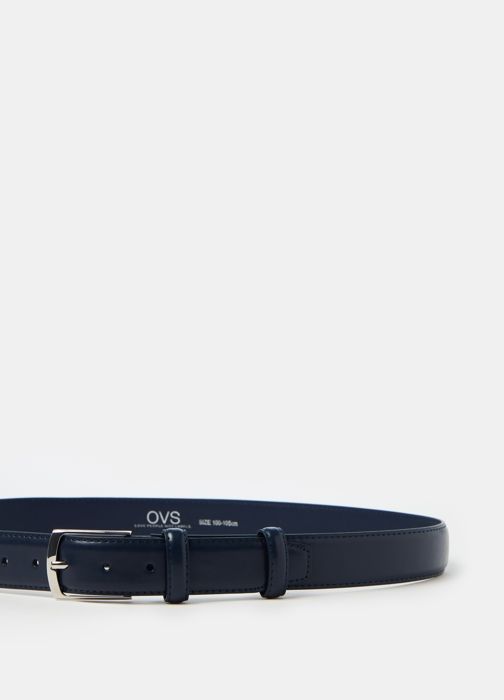 Ceinture - Non spécifié - Ceinture fine - Boucle carrée en métal - Longueur ajustable - Bleu