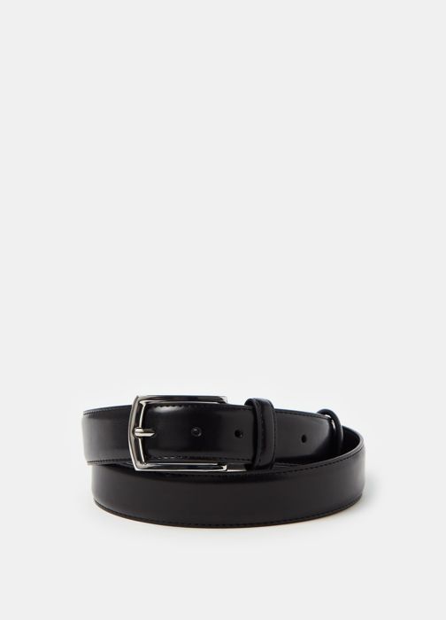 Ceinture - Non spécifié - Boucle à rouleau - Effet brillant - Longueur ajustable - Noir
