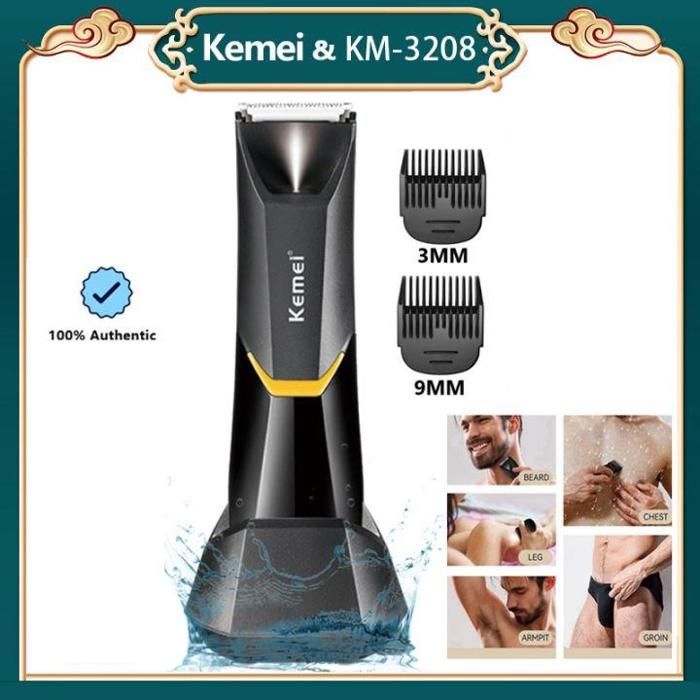 Kemei tondeuse electrique multifonction pour le corps hygiène ultime rasage KM-3208