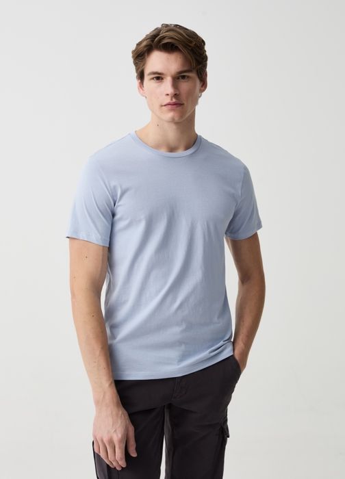 Lot de deux T-shirts avec col rond