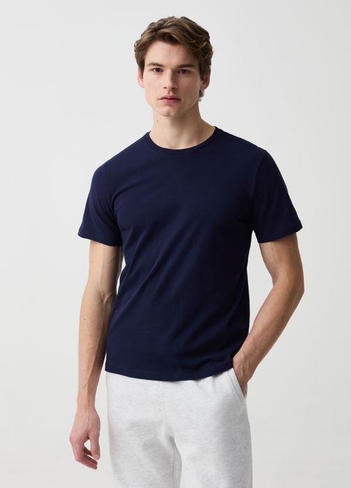 T-shirt en coton à col rond