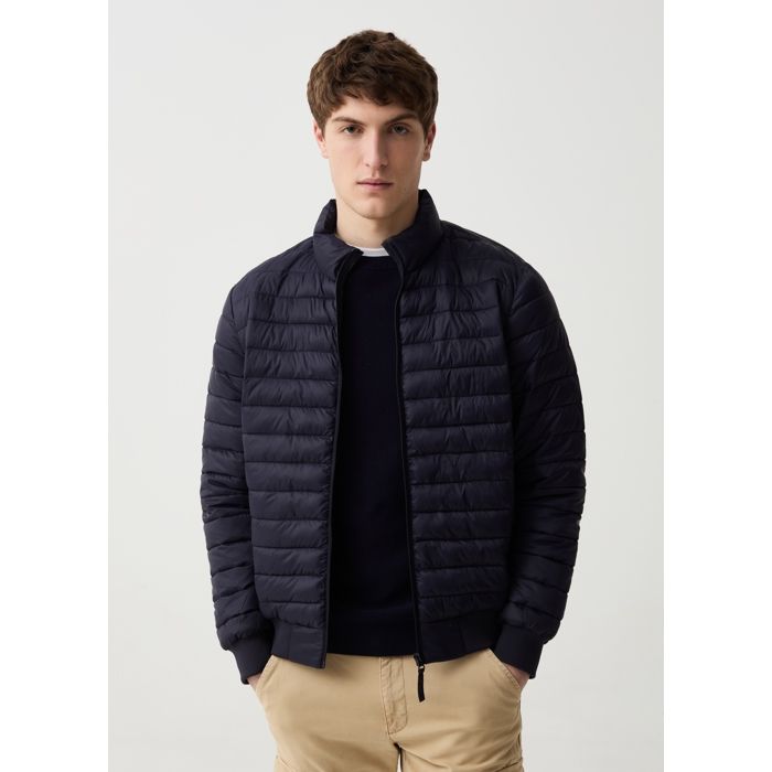 Veste en duvet matelassée ultralégère avec col haut