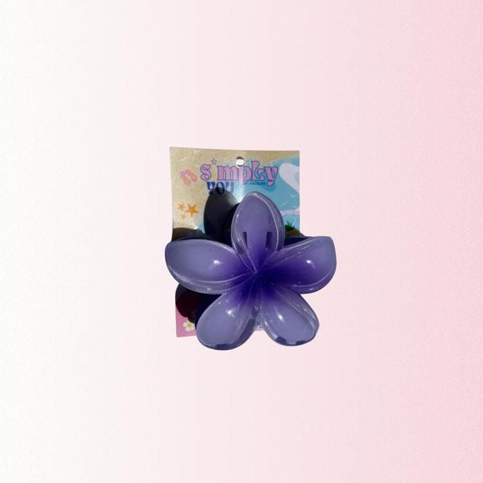 PINCE CHEVEUX FLEUR - MAUVE