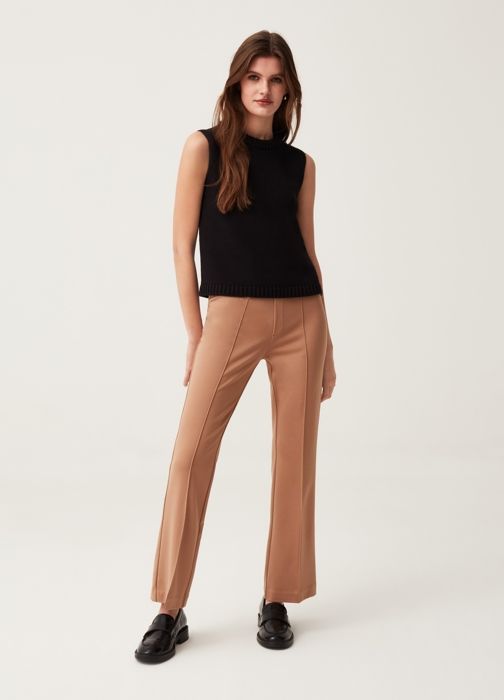 Legging taille haute évasé - Non spécifié - Non spécifié - Beige - Femme - Adulte