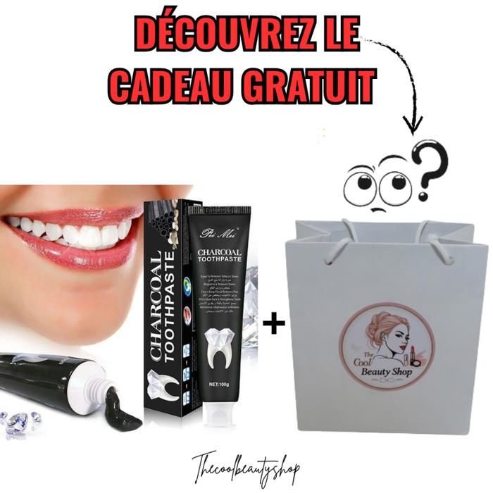 Dentifrice au Charbon - Blanchiment des Dents Rapide