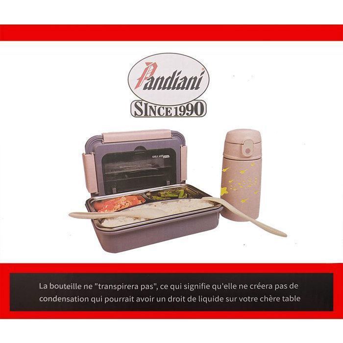 Lunch Box Pandiani avec Bouteille Rose
