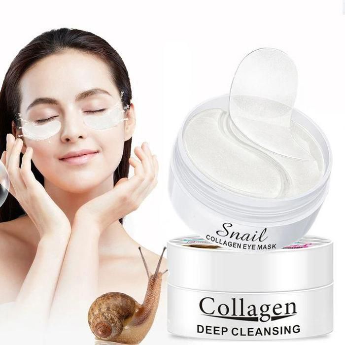 Masques pour les yeux à base de collagène d'escargot, élimine les cernes, Anti-âge, hydratants 60 pieces