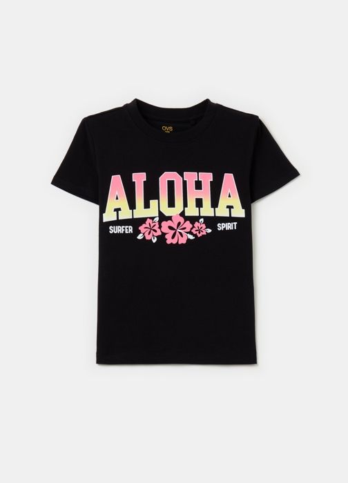 T-shirt en coton stretch imprimé
