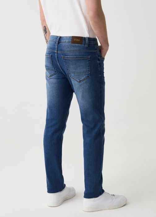 Jean skinny - Non spécifié - Cinq poches - Coton extensible - Délavage - Polyester recyclé - Marjane Mall - Image 3