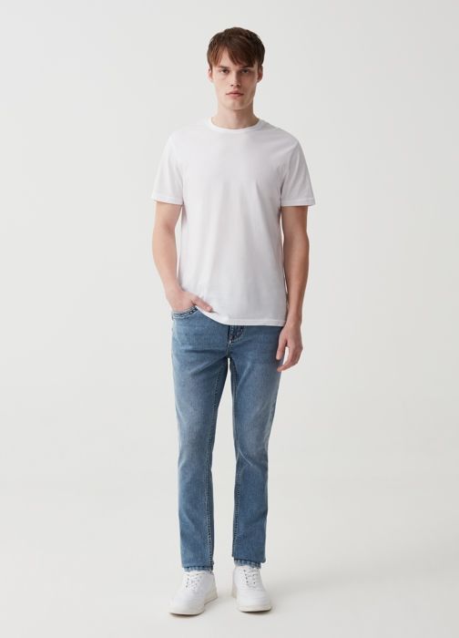 Jean super skinny - Non spécifié - Non spécifié - Cinq poches - Mélange de Lyocell et coton recyclé - Bleu jeans