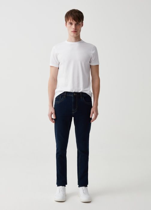 Jean super skinny - Non spécifié - Non spécifié - Cinq poches - Mélange de Lyocell et coton recyclé - Bleu jeans