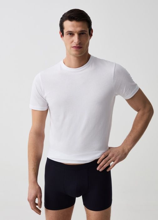 Lot de deux boxers midi en coton Supima extensible