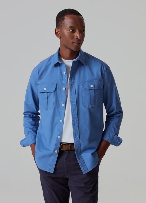 Chemise en coton Oxford avec poches