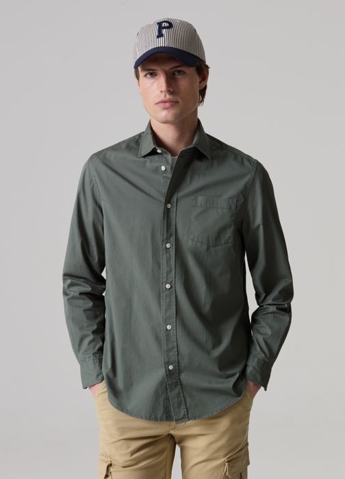 Chemise en coton avec poche