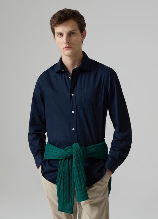 Chemise en coton avec poche