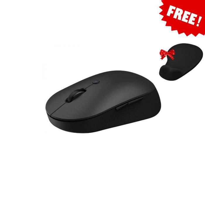 Souris Sans Fil Mi Dual Mode Silent Edition 1300Dpi, Avec Tapis De Souris Noir