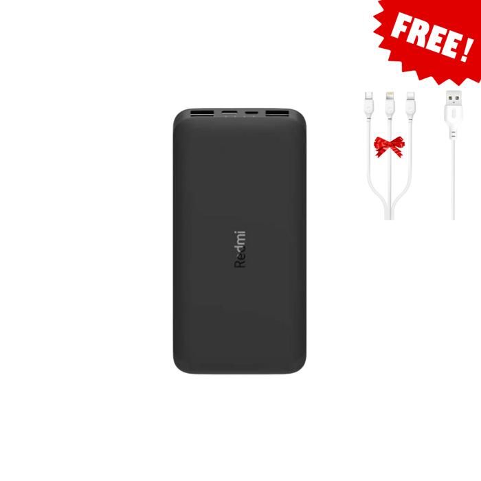 Redmi 10,000mAh Power Bank, Avec Cable XO 3 en 1