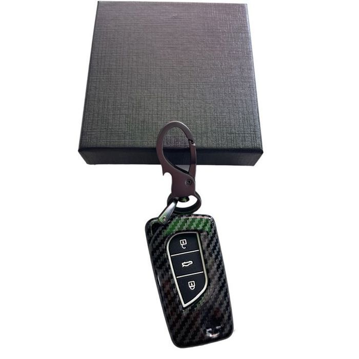 Coque de protection de carbone pour clé de voiture Toyota Corolla RAV4