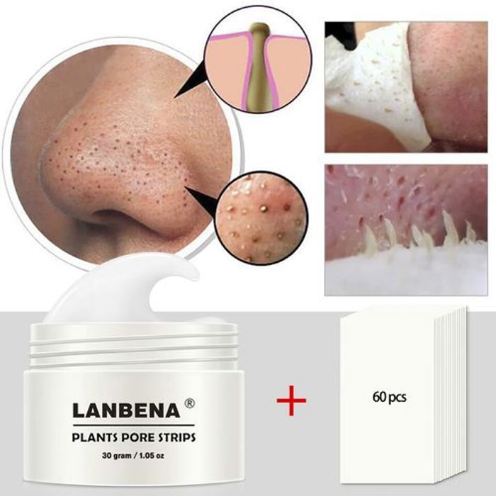Lanbena Masque Anti points noirs Traitement anti-acné nettoyant en profondeur