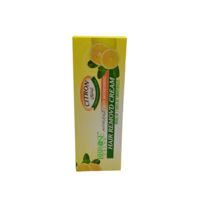 Bbrose La crème dépilatoire au citron vous donne une peau lisse pendant longtemps.