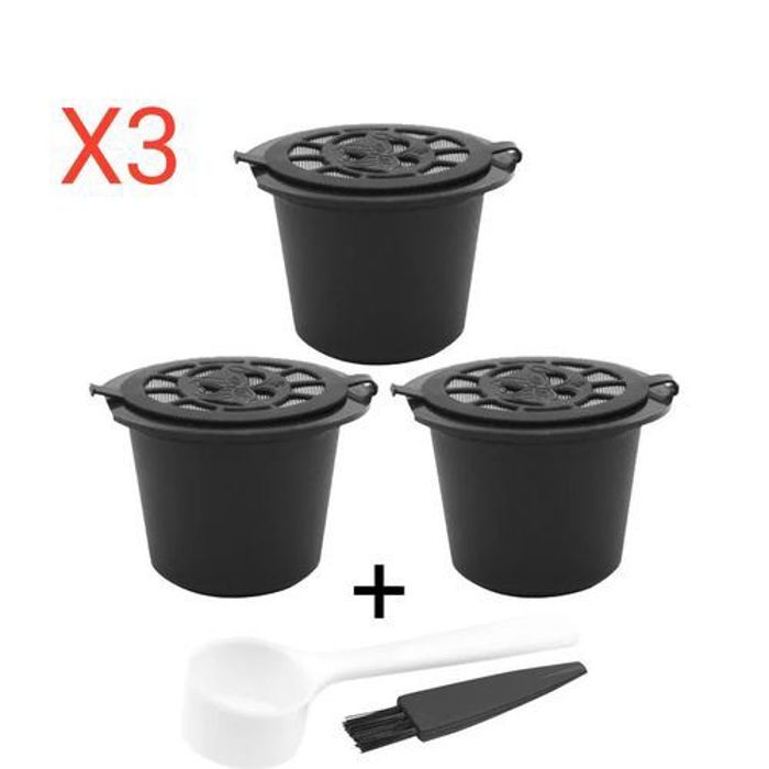 3 Pièces Réutilisables Nespresso Café Capsules