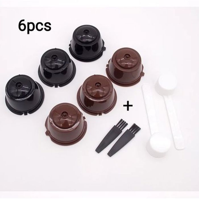 6 pièces Capsules Filtre de Café Réutilisables Dolce Gusto