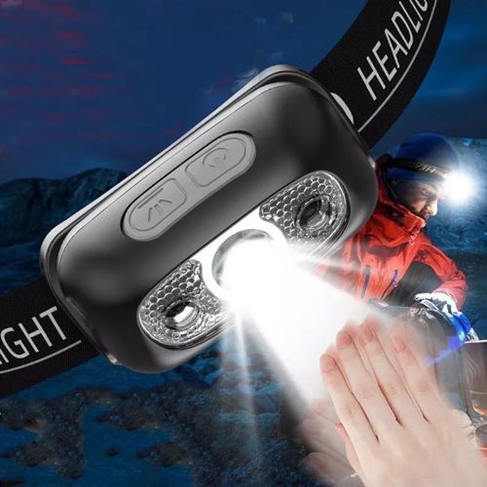 Lampe Frontale LED Rechargeable, Torche Frontale Puissante