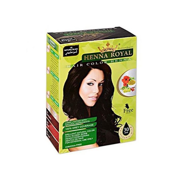 HENNA ROYAL NOIR - COURONNE - NOUVEAUTÉ - GANTS CADEAU