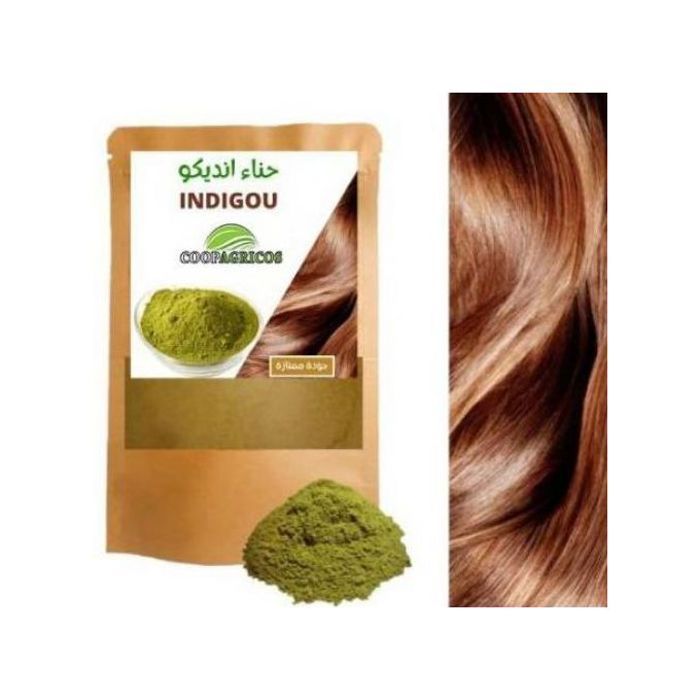 Poudre d'Indigo - COOPAGRICOS - 50g - 100% Naturel - Coloration Végétale - Brun Foncé