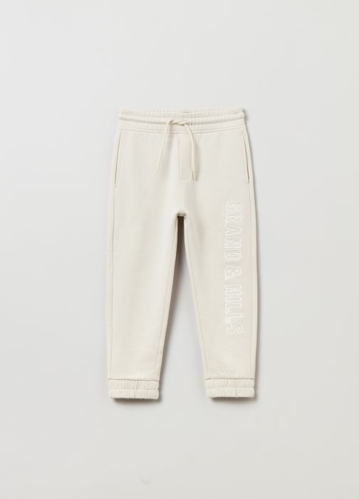 Joggers en peluche Grand&Hills avec cordon de serrage et broderie